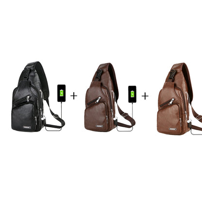 Borsa a tracolla portatile USB con ricarica