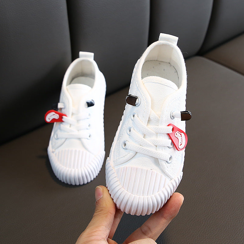 Scarpe in tela color caramella per bambini in stile coreano