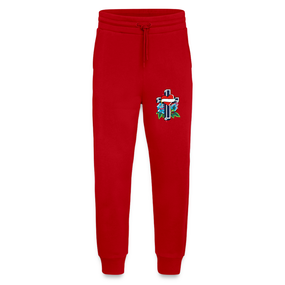 Pantaloni sportivi ecologici casual Made in UE - rosso