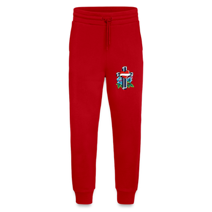 Pantaloni sportivi ecologici casual Made in UE - rosso