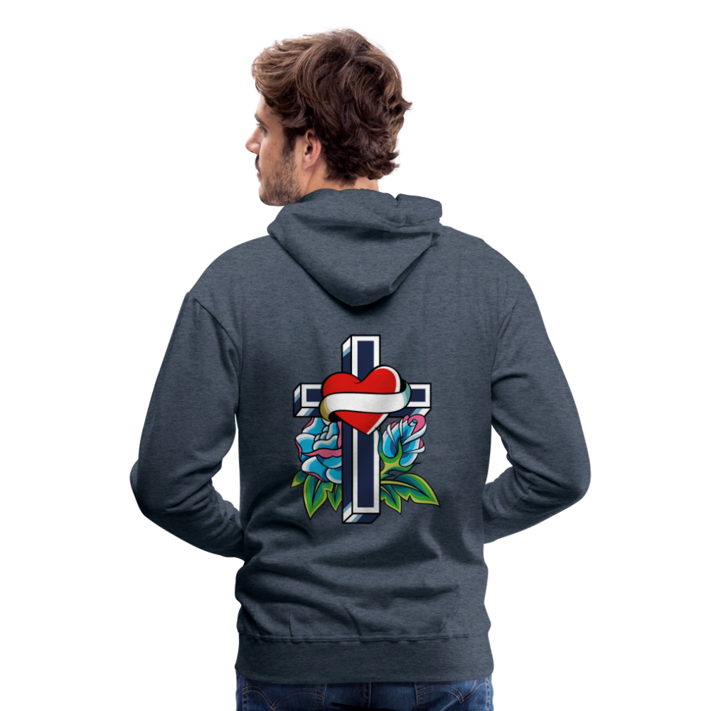 Men’s Premium Hoodie - heather denim