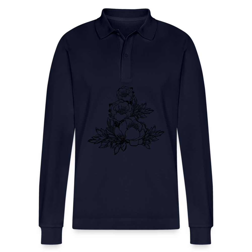 Polo a manica lunga ecologica unisex Prepster di Stanley/Stella - navy