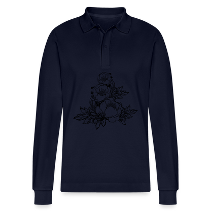 Polo a manica lunga ecologica unisex Prepster di Stanley/Stella - navy