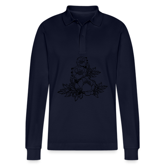 Polo a manica lunga ecologica unisex Prepster di Stanley/Stella - navy