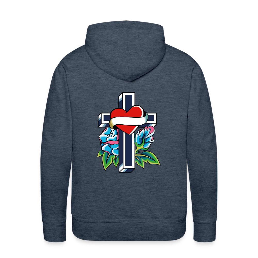 Men’s Premium Hoodie - heather denim