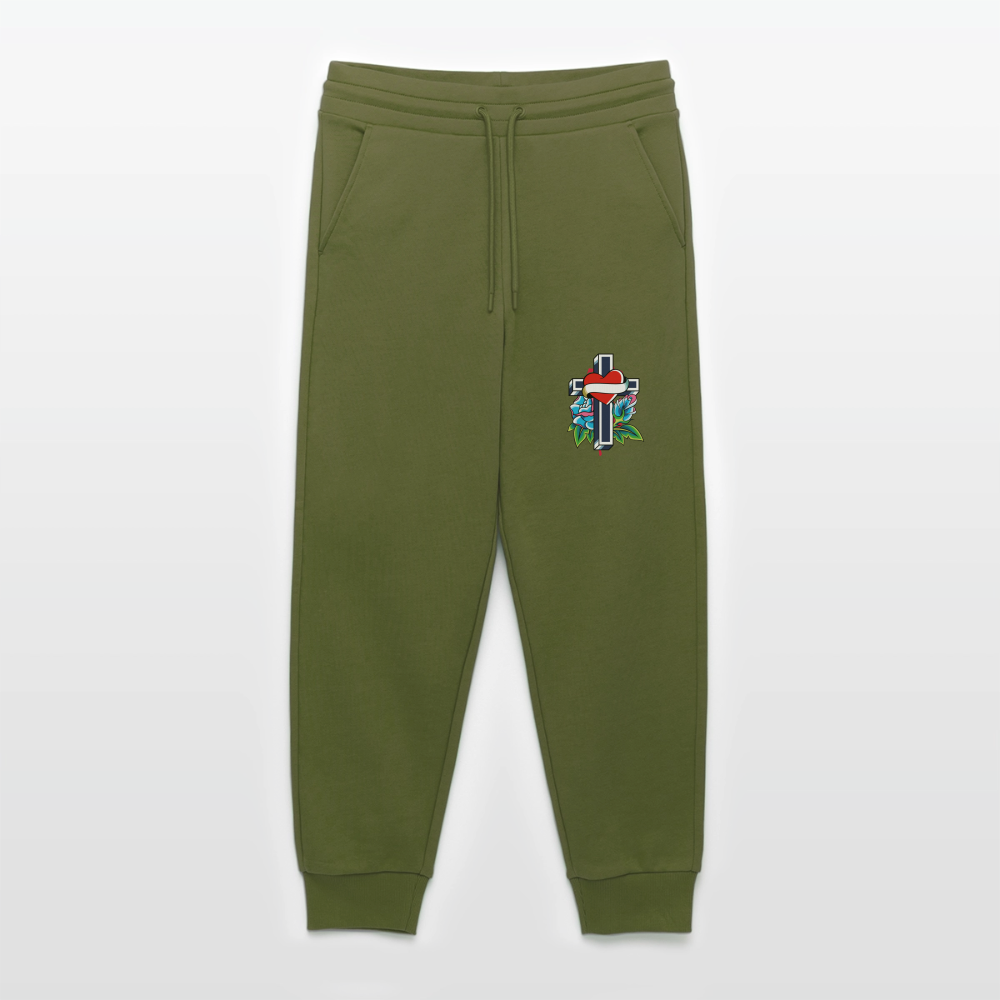 Pantaloni sportivi ecologici casual Made in UE - MOSS GREEN