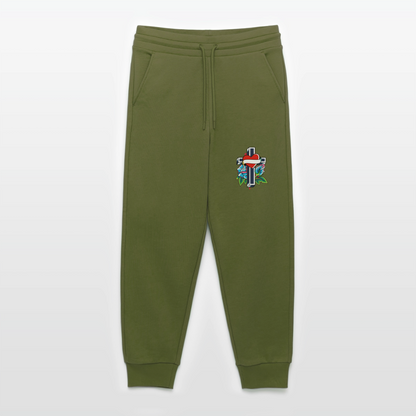 Pantaloni sportivi ecologici casual Made in UE - MOSS GREEN