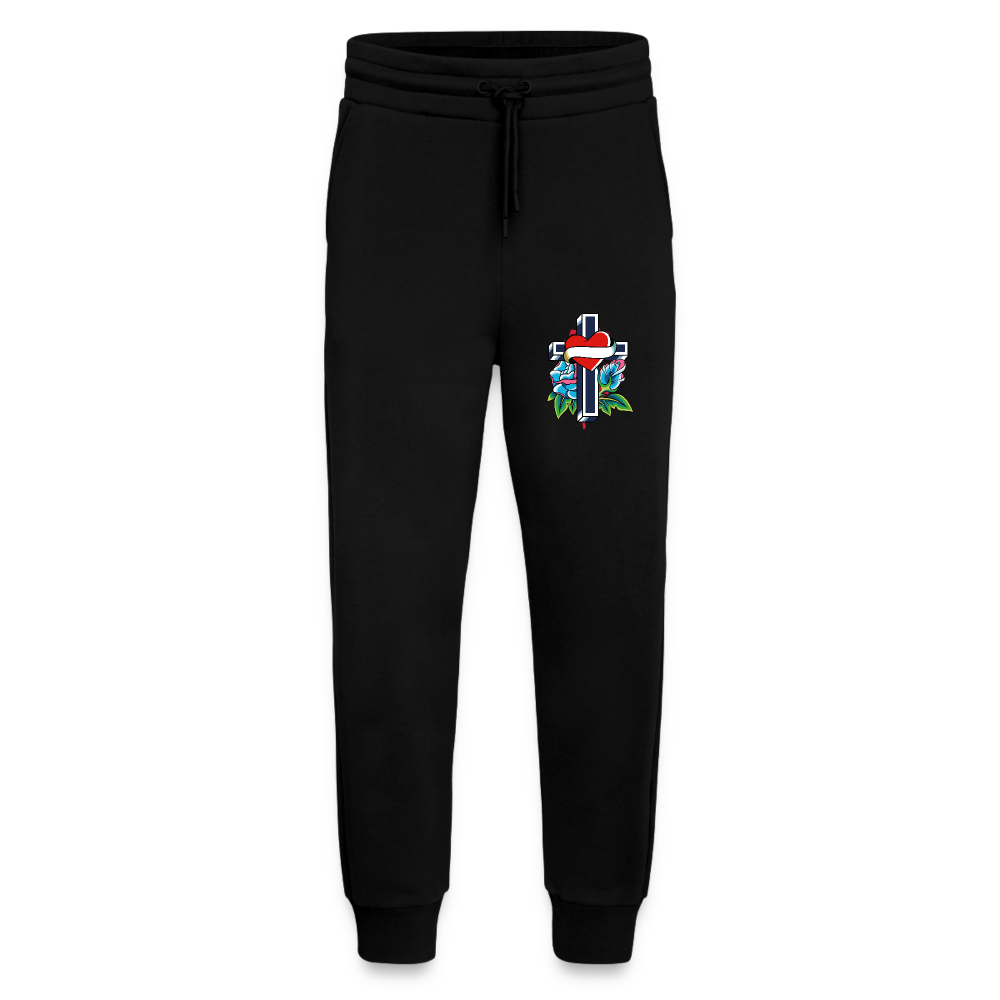 Pantaloni sportivi ecologici casual Made in UE - SOLID BLACK