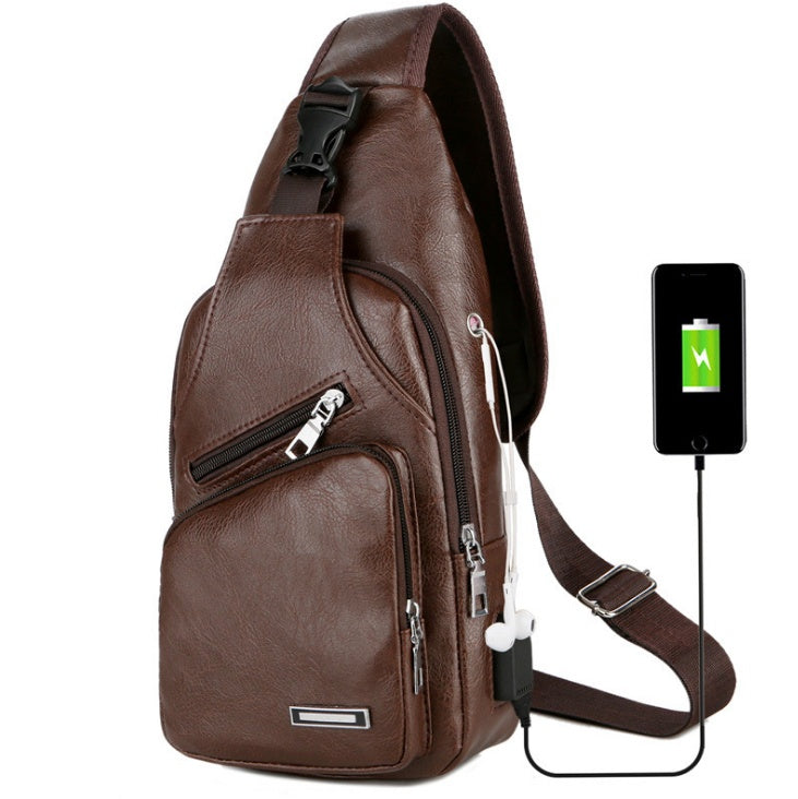 Borsa a tracolla portatile USB con ricarica