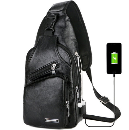 Borsa a tracolla portatile USB con ricarica