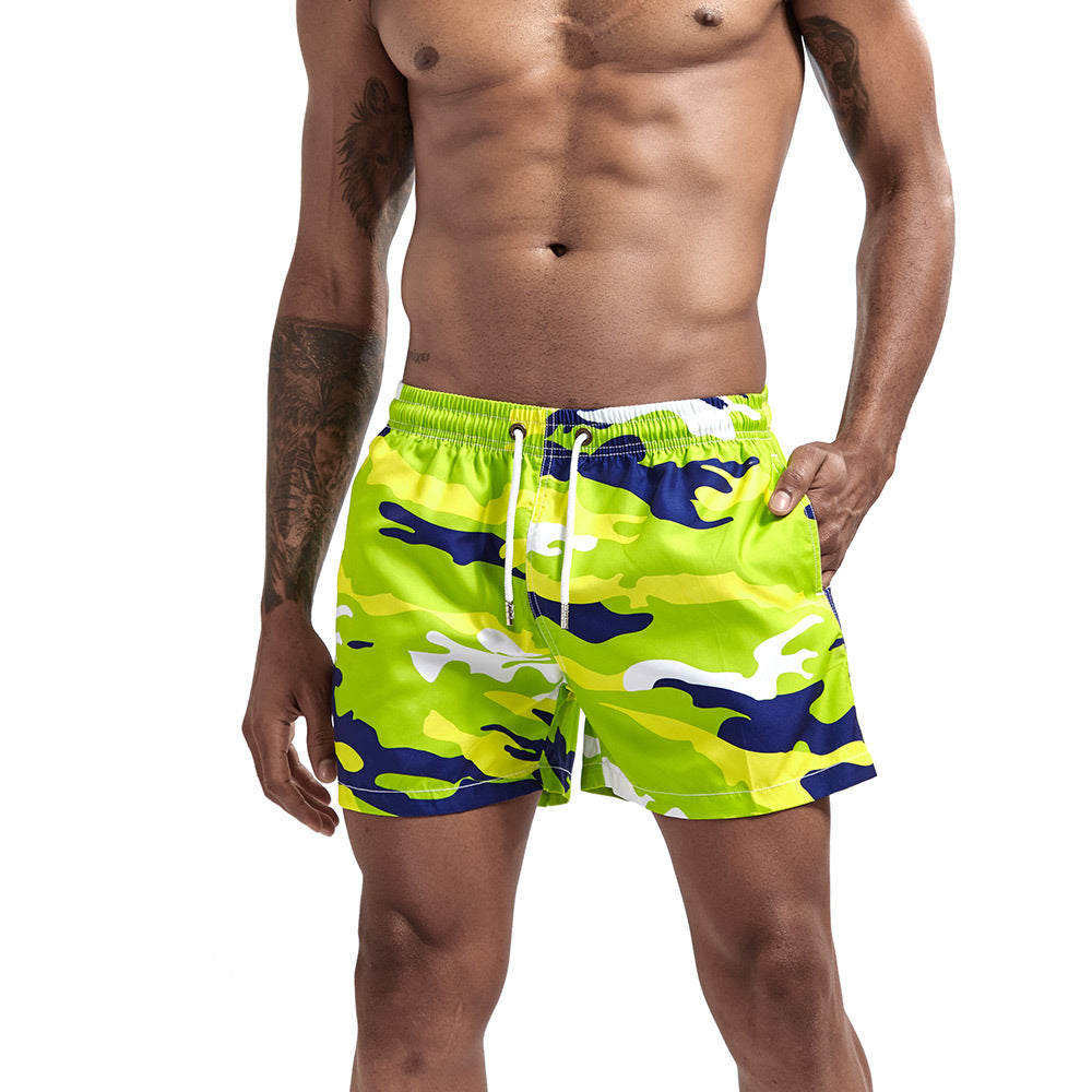 Pantaloni da spiaggia mimetici da uomo