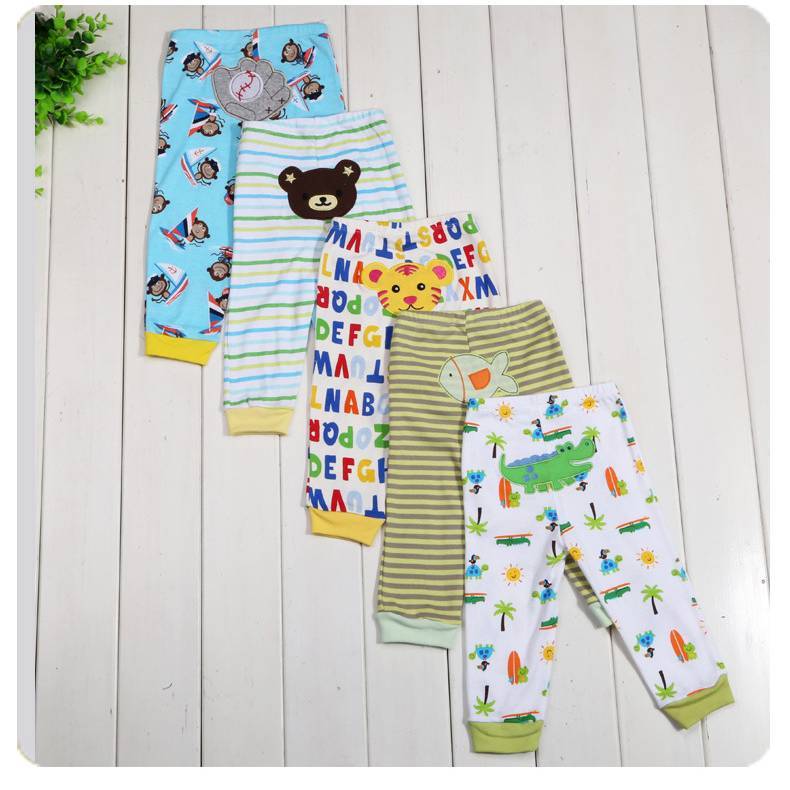 Leggings per bambini con stampa cartoon 5 pezzi