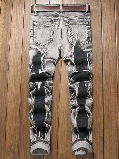 Slim Fit All-match Grigio Uomo Confortevole