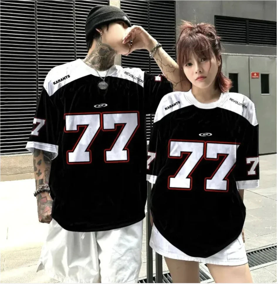 Camiseta Casual de Corte Holgado y Cuello Redondo para Hombre