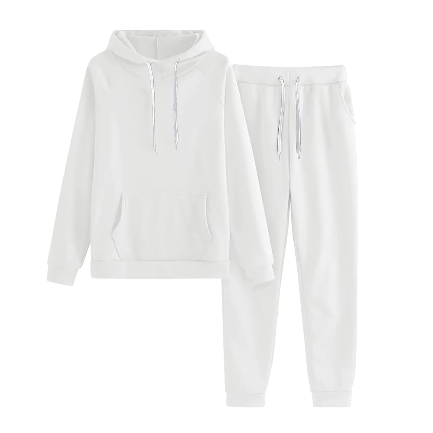 JMMSlmax Set tuta da donna in due pezzi, tute unisex con felpa con cappuccio e pantaloni da jogging