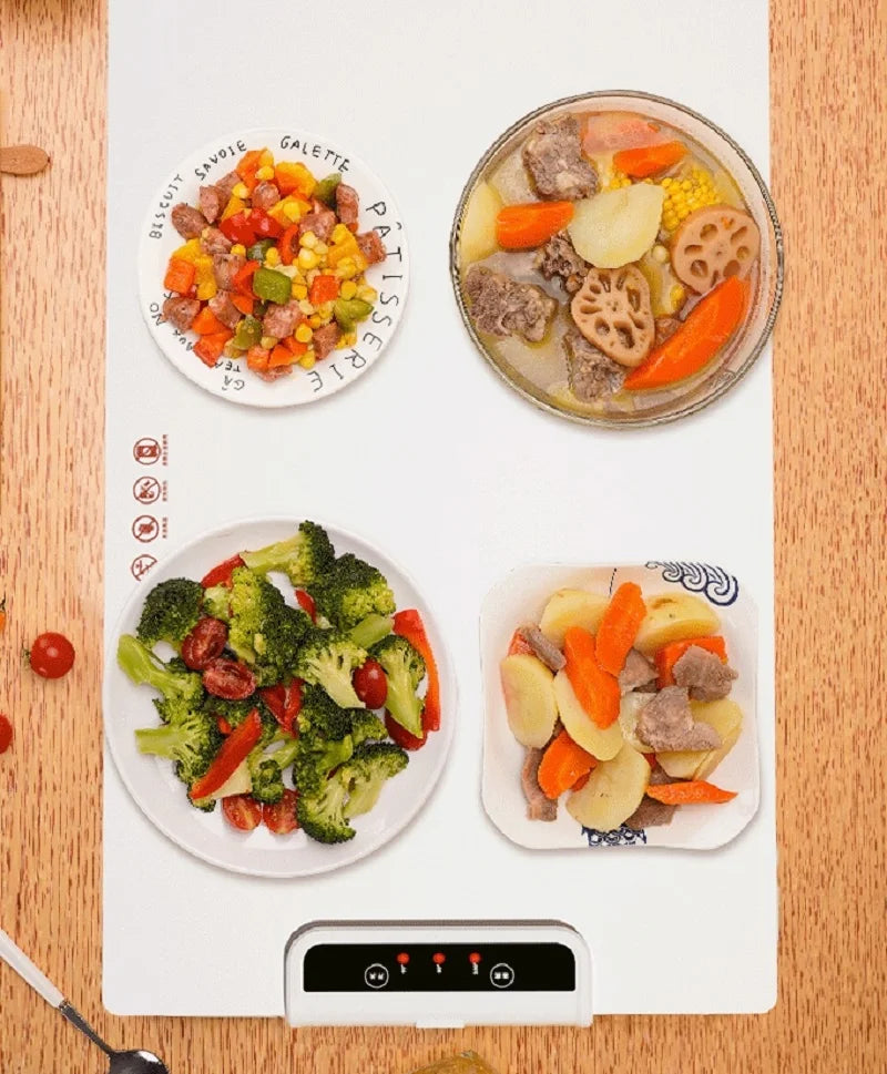 Vassoio scaldavivande elettrico per alimenti a riscaldamento rapido