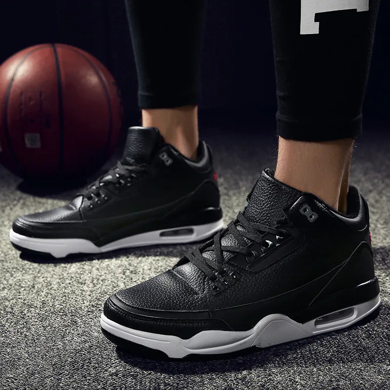 Scarpe di gomma in pelle