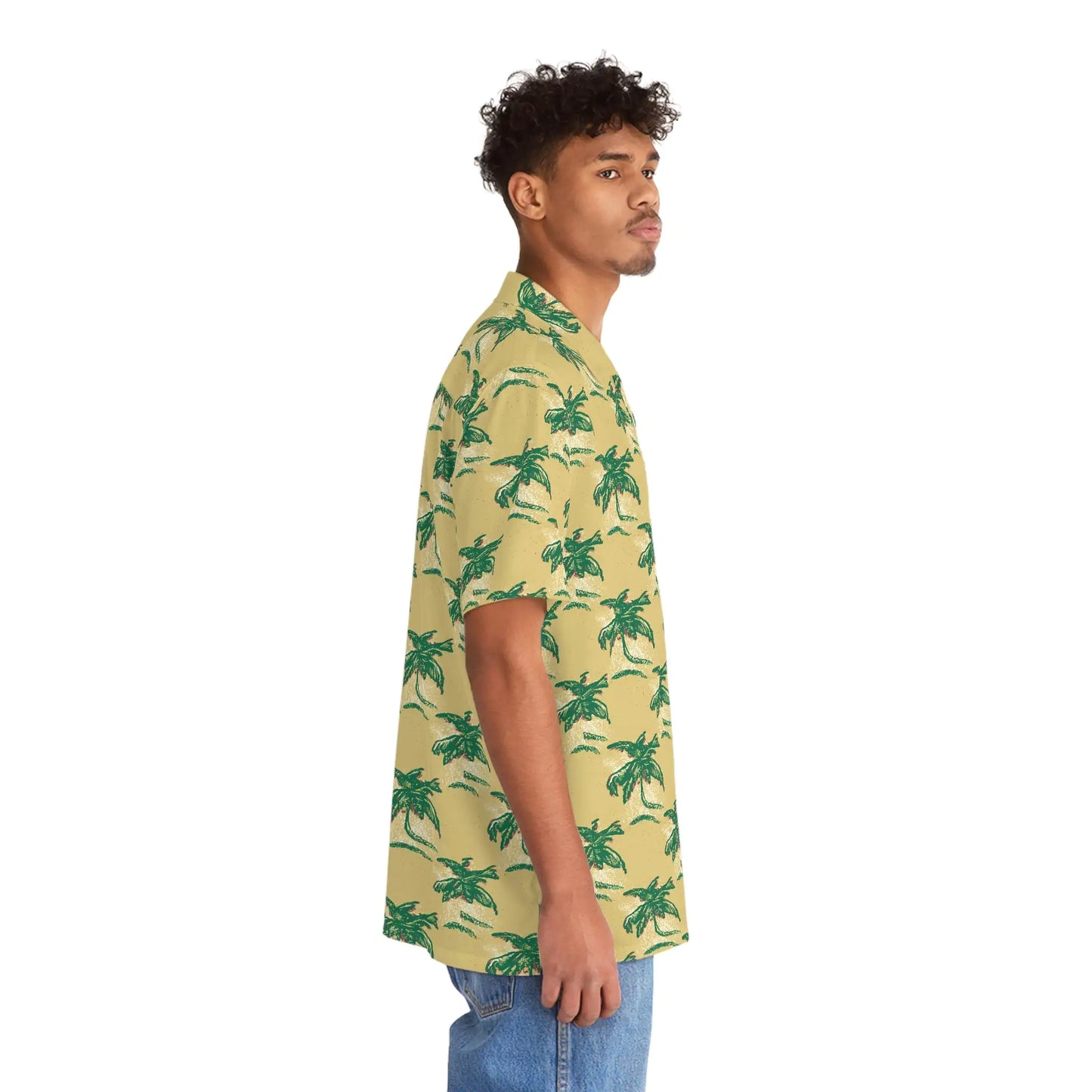 Camicia hawaiana tropicale Palm Mirage da uomo