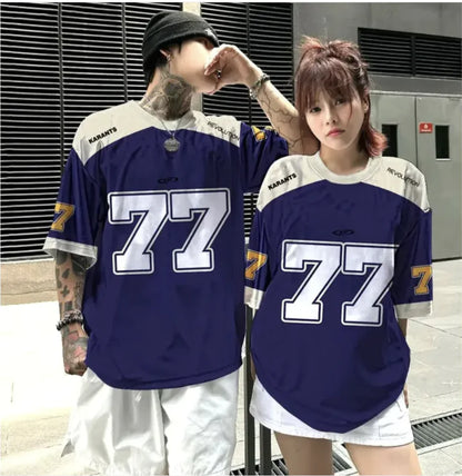 Camiseta Casual de Corte Holgado y Cuello Redondo para Hombre