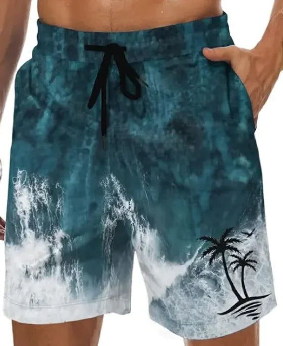 Pantaloni da spiaggia larghi e stampe 3D