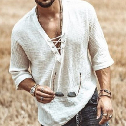 Camicia abbottonata a maniche corte da uomo