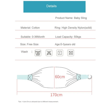 Fular Portabebés para Recién Nacidos y Cubierta de Lactancia